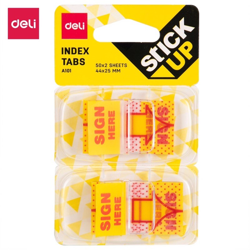 

stiker sign here Deli-index tabs-indeks-sticky note-post it EA10101