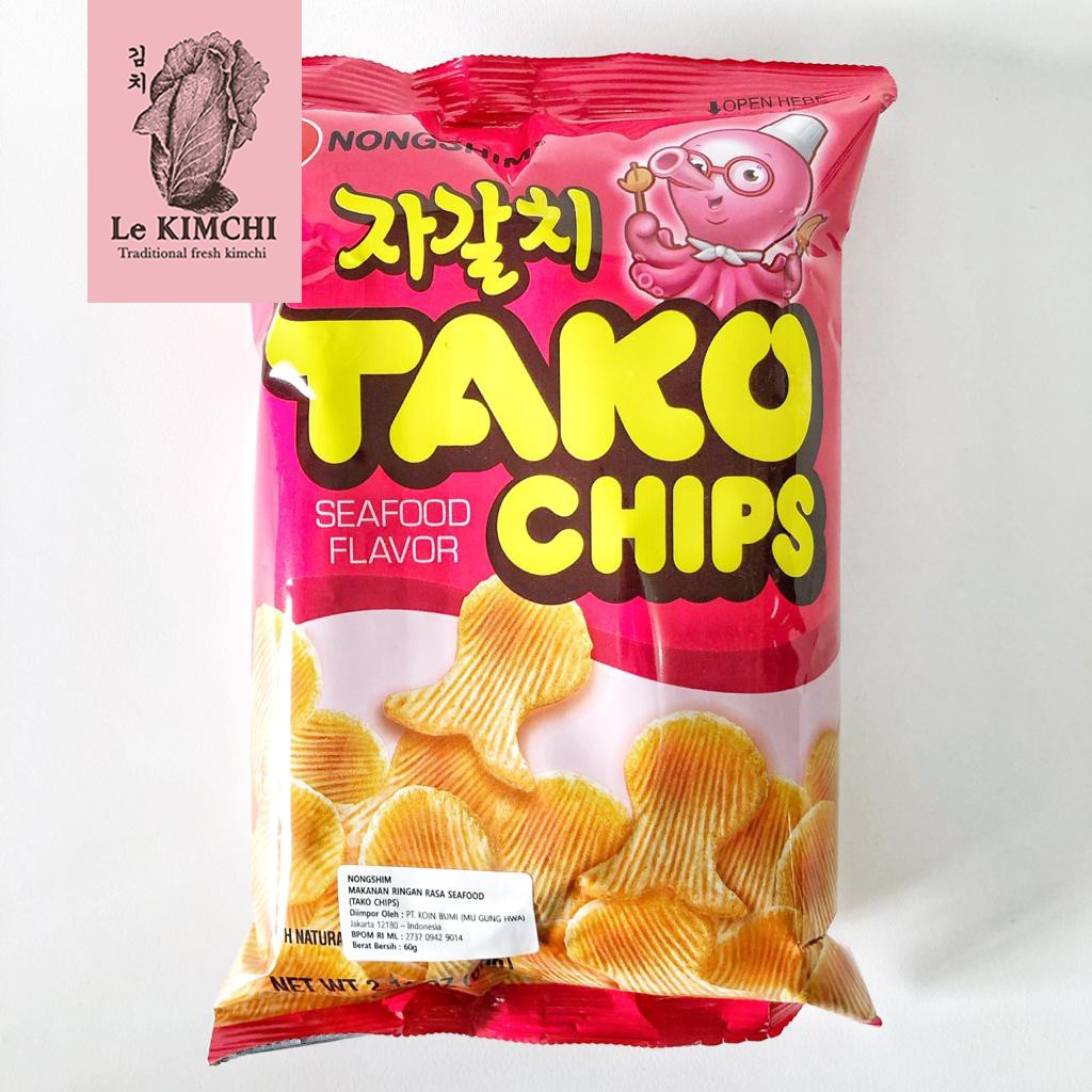 

Nongshim Tako Chips 60 g - Snack Korea rasa Gurita