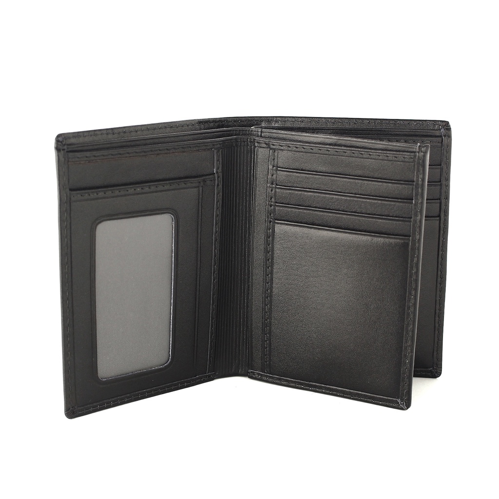 TOKOKOE - Dompet Pria model Berdiri bahan Kulit Premium Dompet Lipat - BB 5101 Black