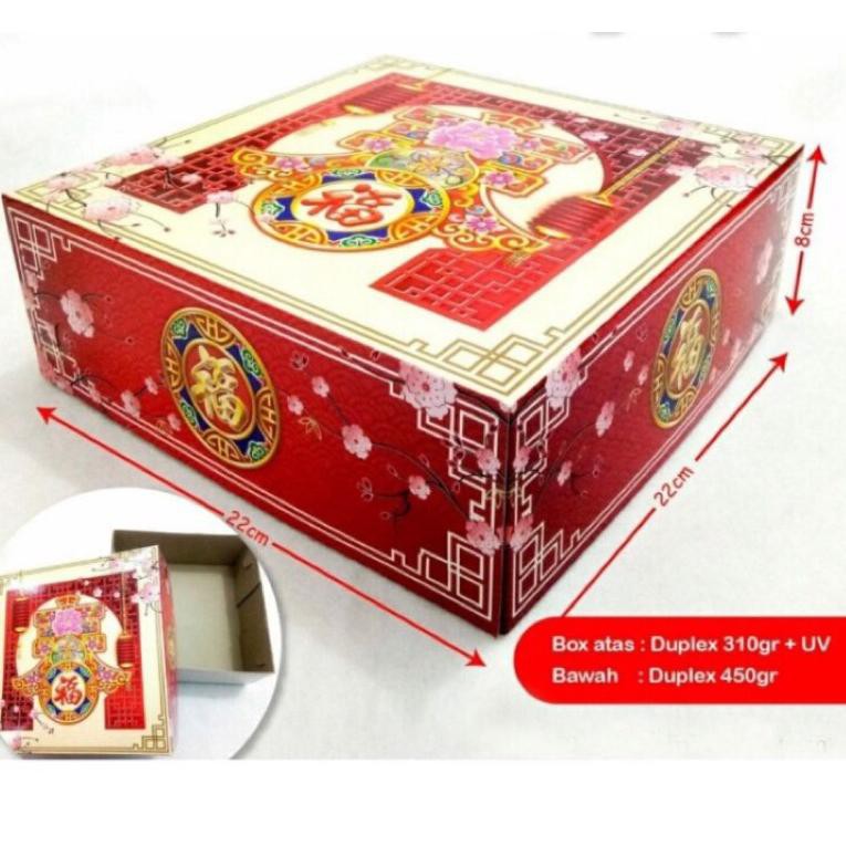 

2.2 SALE box kotak dus kue lapis box kue bolu imlek uk 22x22x8cm