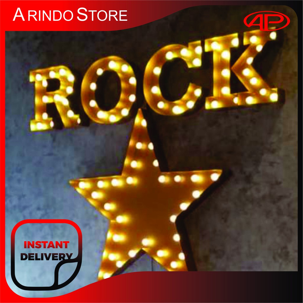 lampu huruf led custom 3d galvanis