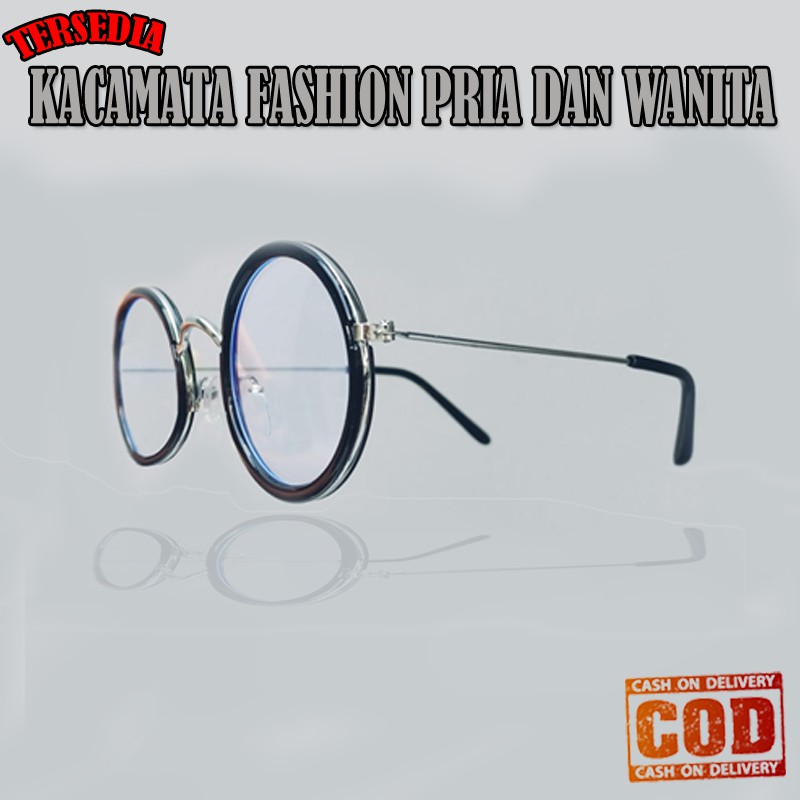 Kacamata Gaya Bulat Kaca mata Fashion Antiradiasi Korean Style Kaca Mata Reading Glasses Frame Round