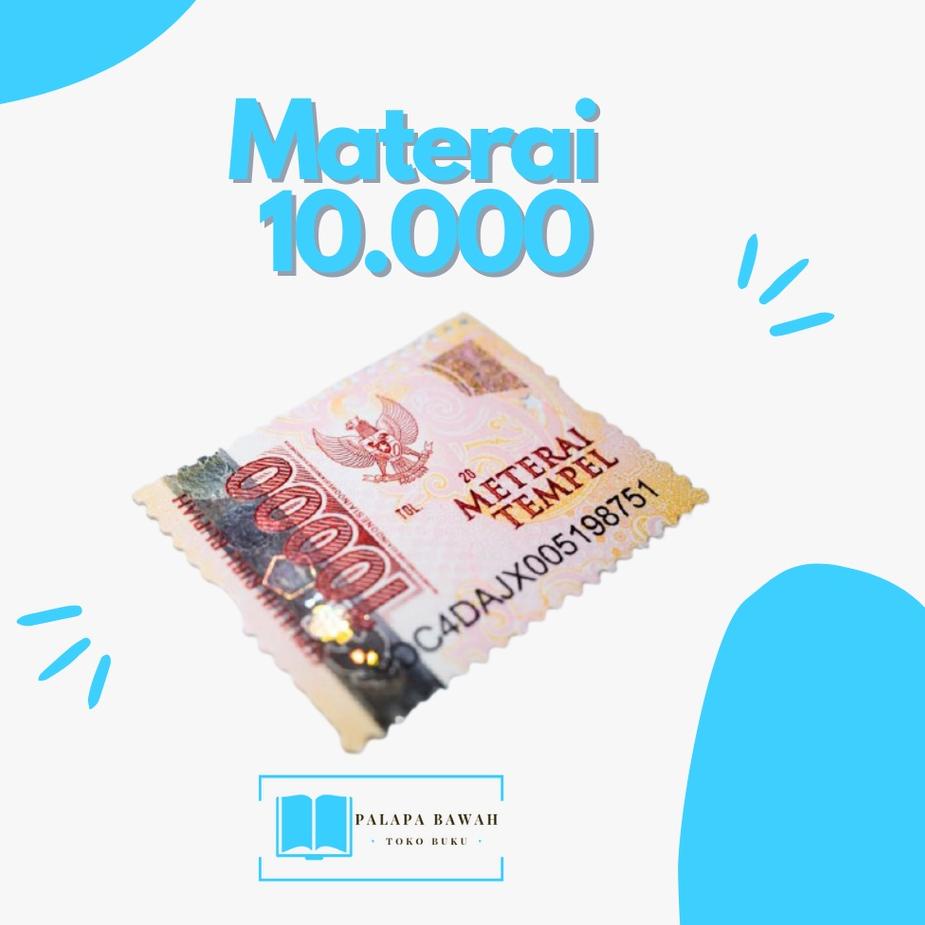 [KODE JVWEJ] MATERAI 10000 ASLI