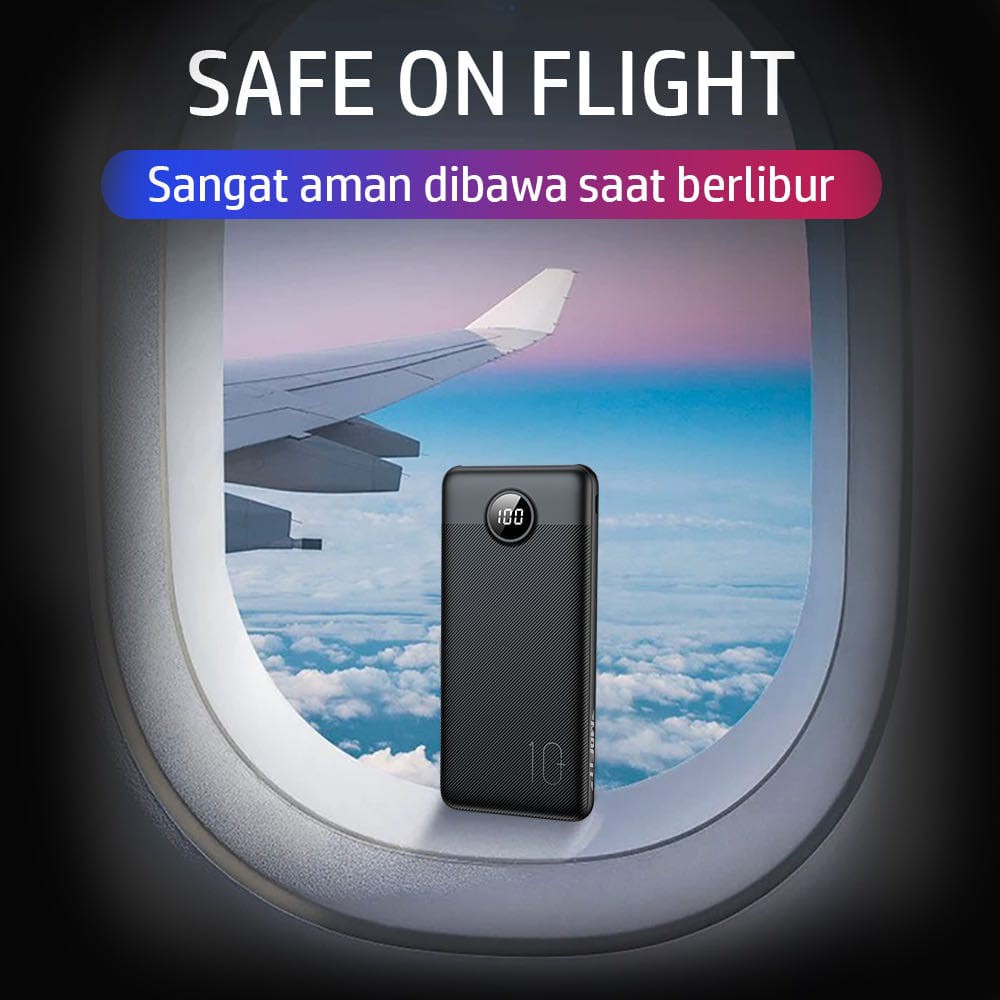 Powerbank MOFIT M18 10.000mAh LCD + Fast Charge Real Capacity not Robot