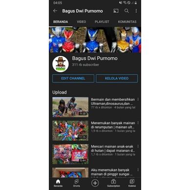 akun youtube besar monetisasi + pin murah