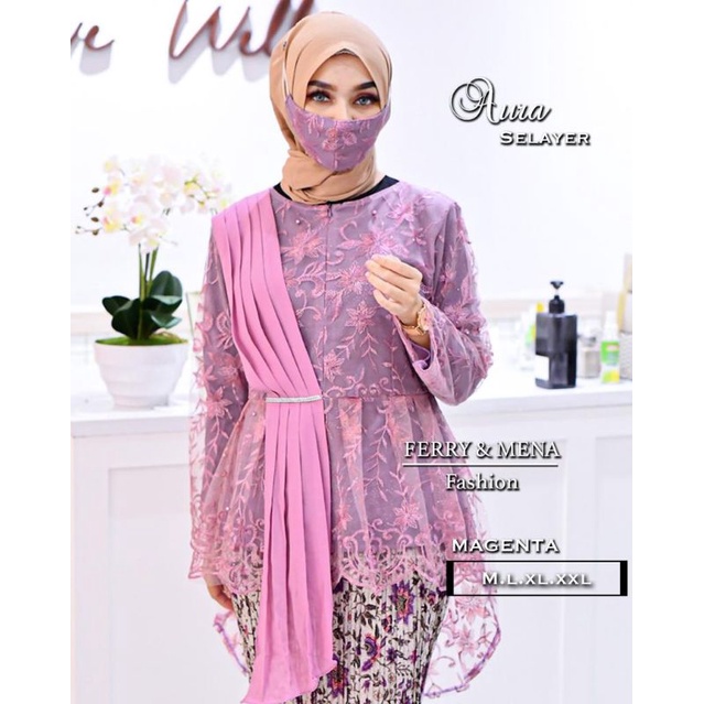 ATASAN KEBAYA AURORA SELENDANG / KEBAYA SELENDANG / KEBAYA PESTA / KEBAYA TUNANGAN / AURA SELAYER