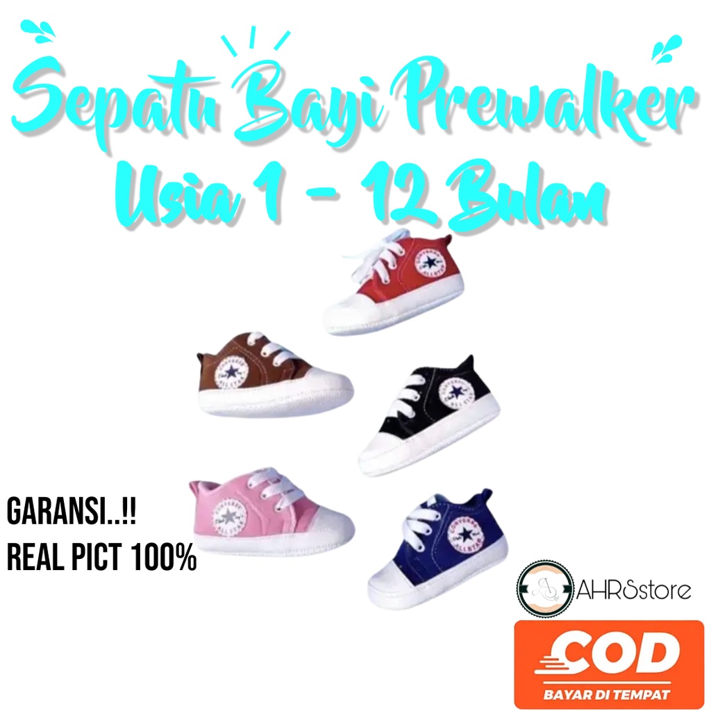 Sepatu Bayi Prewalker 0 12 Bulan Murah / Sepatu Baby Laki Laki Dan Perempuan Terbaru - Allstarr