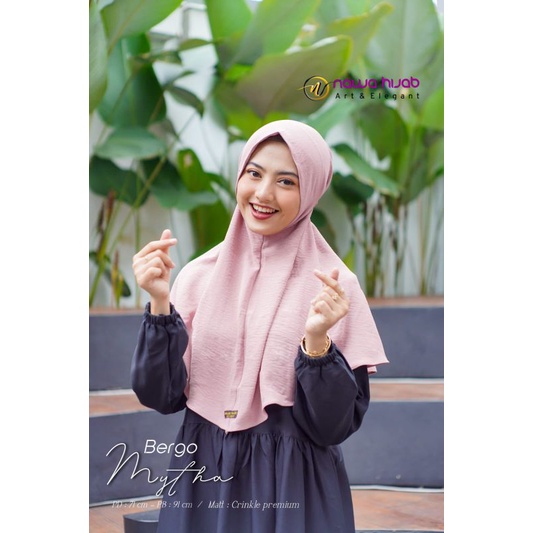 HIJAB BERGO MYTHA (CRINKLE) ORI NAWA
