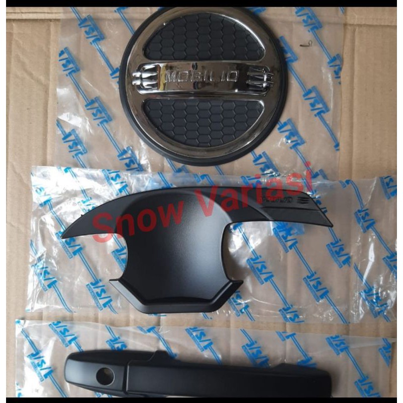 Paket Cover Handle Outer Pintu dan Tank Bensin Mobilio Blacktivo JSL