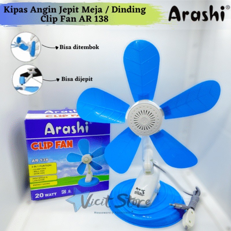 Kipas Angin Clipper Fan 20watt TFC 3in1 Portable