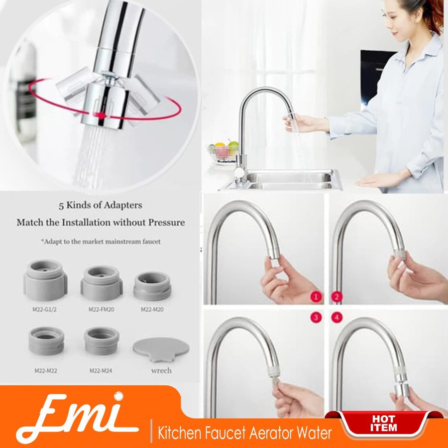 Diiib Kitchen Faucet Aerator Water Tap Nozzle Keran Bubbler