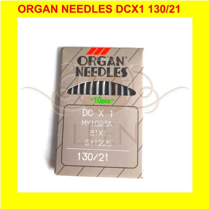 Jarum Organ DCx1 21 Original Japan DC x 1 Needles Jahit Obras LEEN