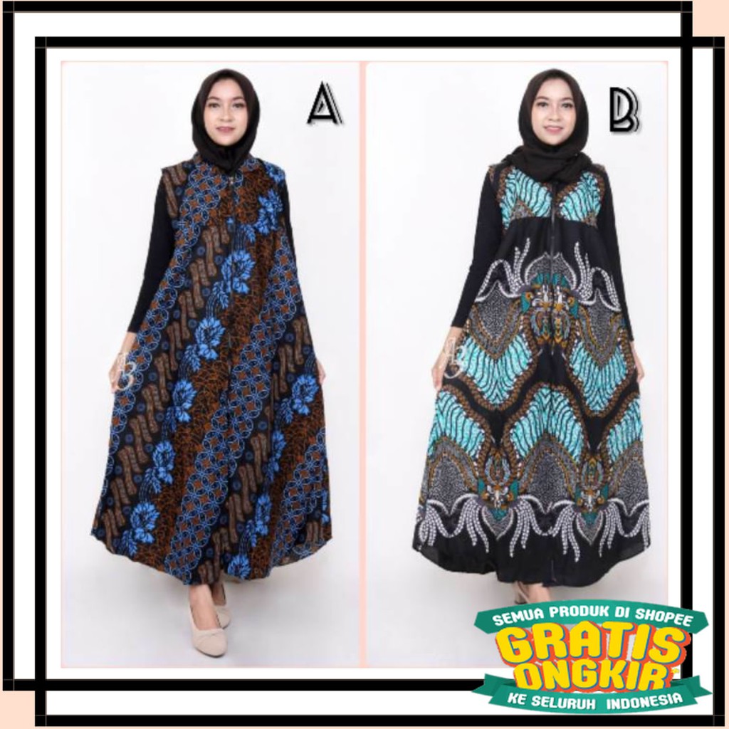 BATIK ANAK DEWASA ORANGTUA ALISAN / Outer batik wanita sogan jimit