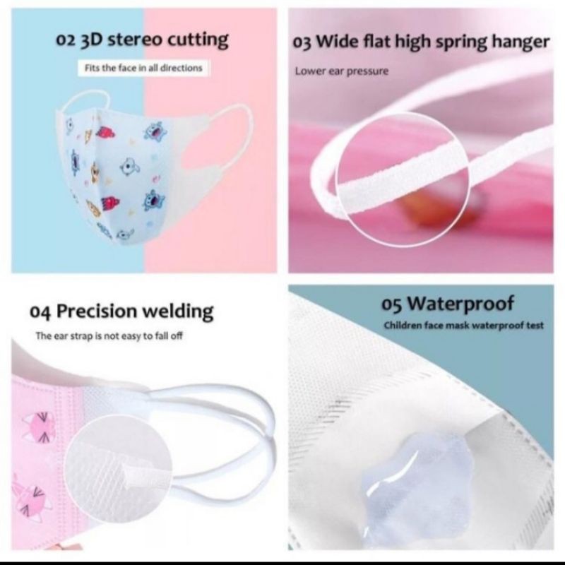 MASKER DUCKBILL ANAK FACE MASK 1PCS MASKER