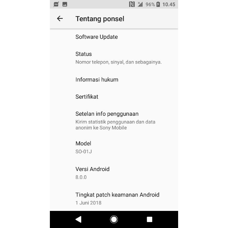 Mesin Sony Xz docomo