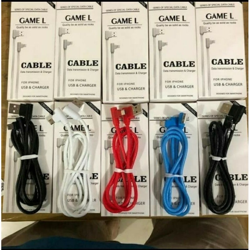KABEL DATA CHARGE GAME L SHAPE MICRO USB ANDROID