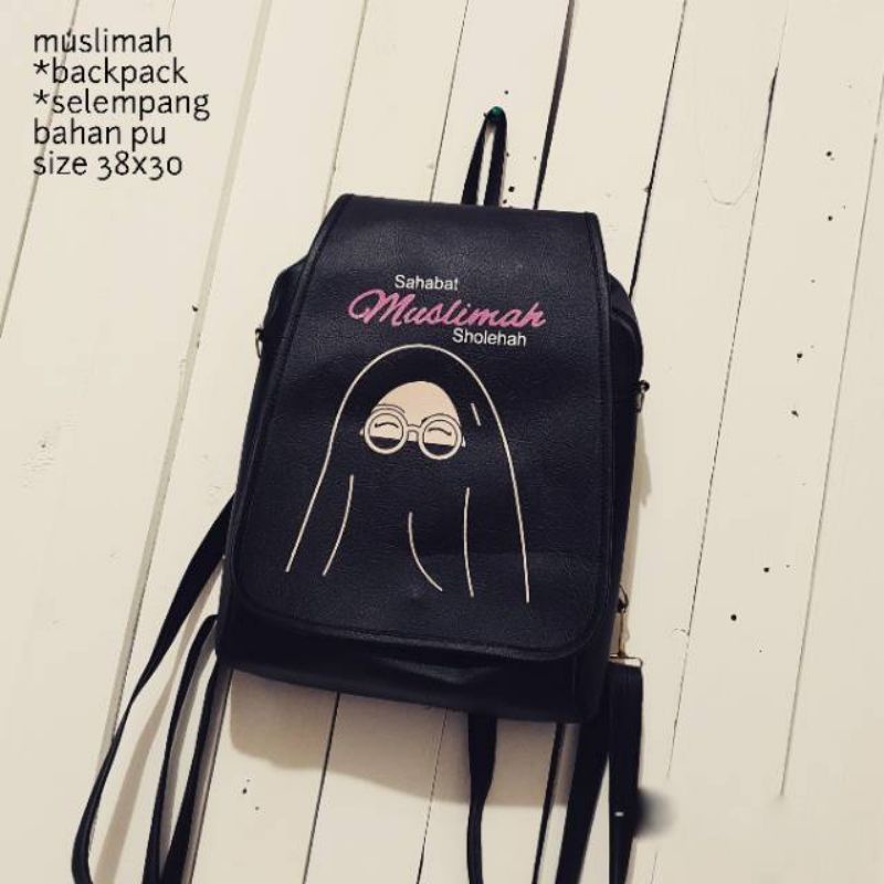 TASMURAH30 TAS RANSEL BEATIFUL SINGLE  MUSLIMAH / TAS BACKPACK FASHION