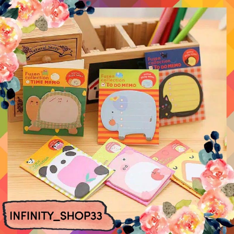 

[1 PCS] STICKY NOTE MOTIF LUCU ISI ±20-30 LEMBAR