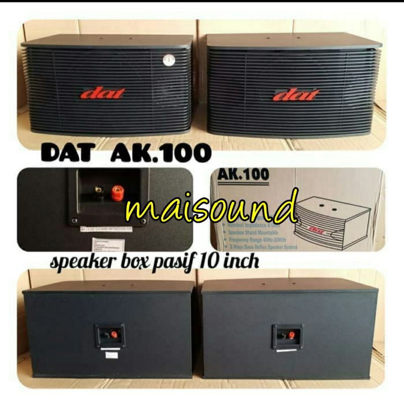 SPEAKER PASIF DAT AK100 SEPASANG ORIGINAL DAT AK 100 10 INCH 2 UNIT