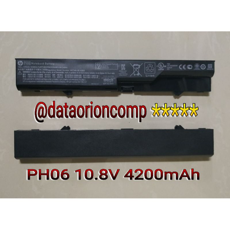 Baterai Battery Laptop HP ProBook 4420 4420S CQ320 CQ321 CQ325 CQ326 CQ420 CQ421 CQ425 CQ620 CQ621 PH06