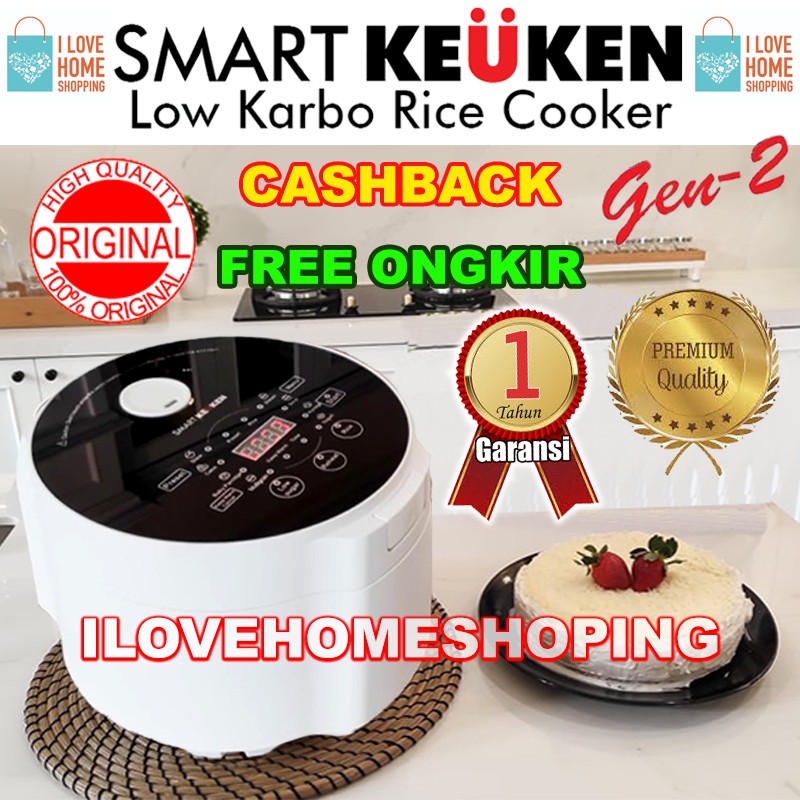 SMART KEUKEN GEN 2 LOW CARBO / RICE COOKER RENDAH GULA