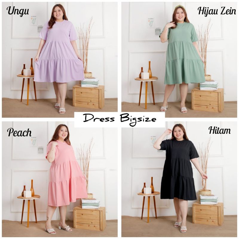 (LD 120cm) DRESS KNIT BIGSIZE DRESS RAJUT DRESS JUMBO