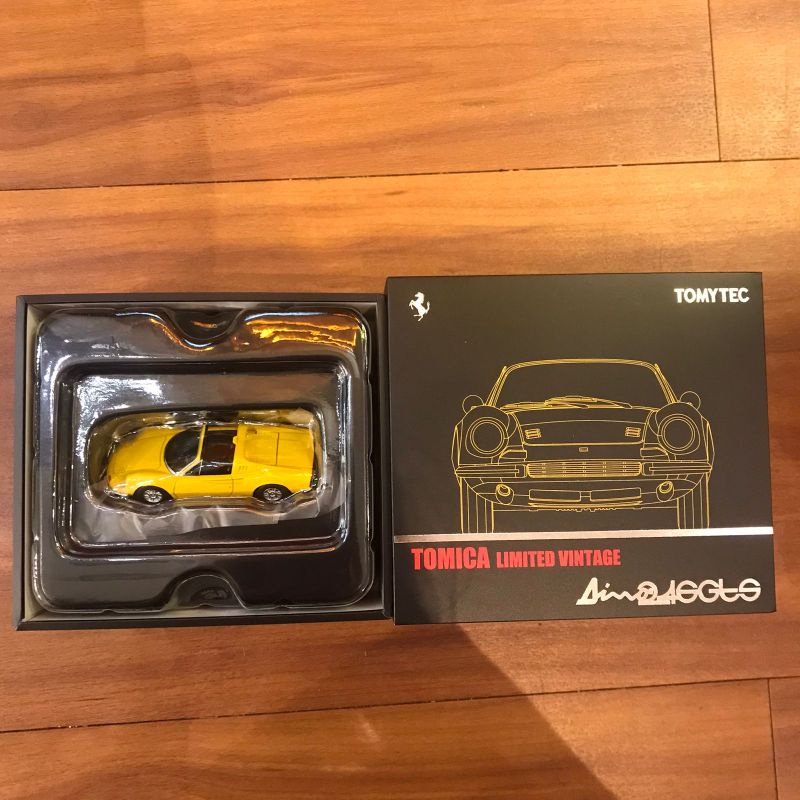 TOMICA LIMITED VINTAGE FERRARI DINO 246 GTS YELLOW
