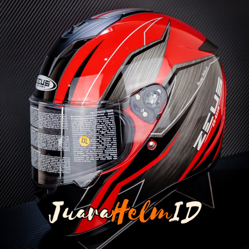 ZEUS HELM ZS822B / DRED AO21 BLACK / ZS822 FULL FACE