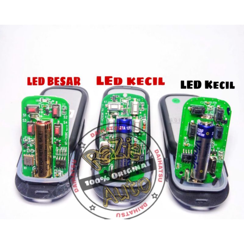 Remot Alarm Daihatsu Terios Ayla Xenia Luxio Original LED KECIL