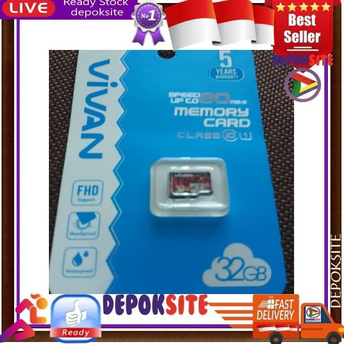 Original Micro SD 32GB MEMOY CARD VIVAN 32 GB Sd Card Vivan 32GB {DISKON Kode 124