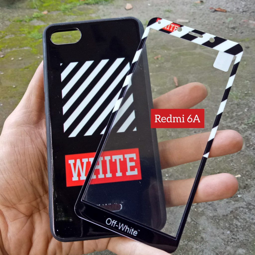 SALE Case 360 Redmi 6A Motif Branded + Tempered Glass