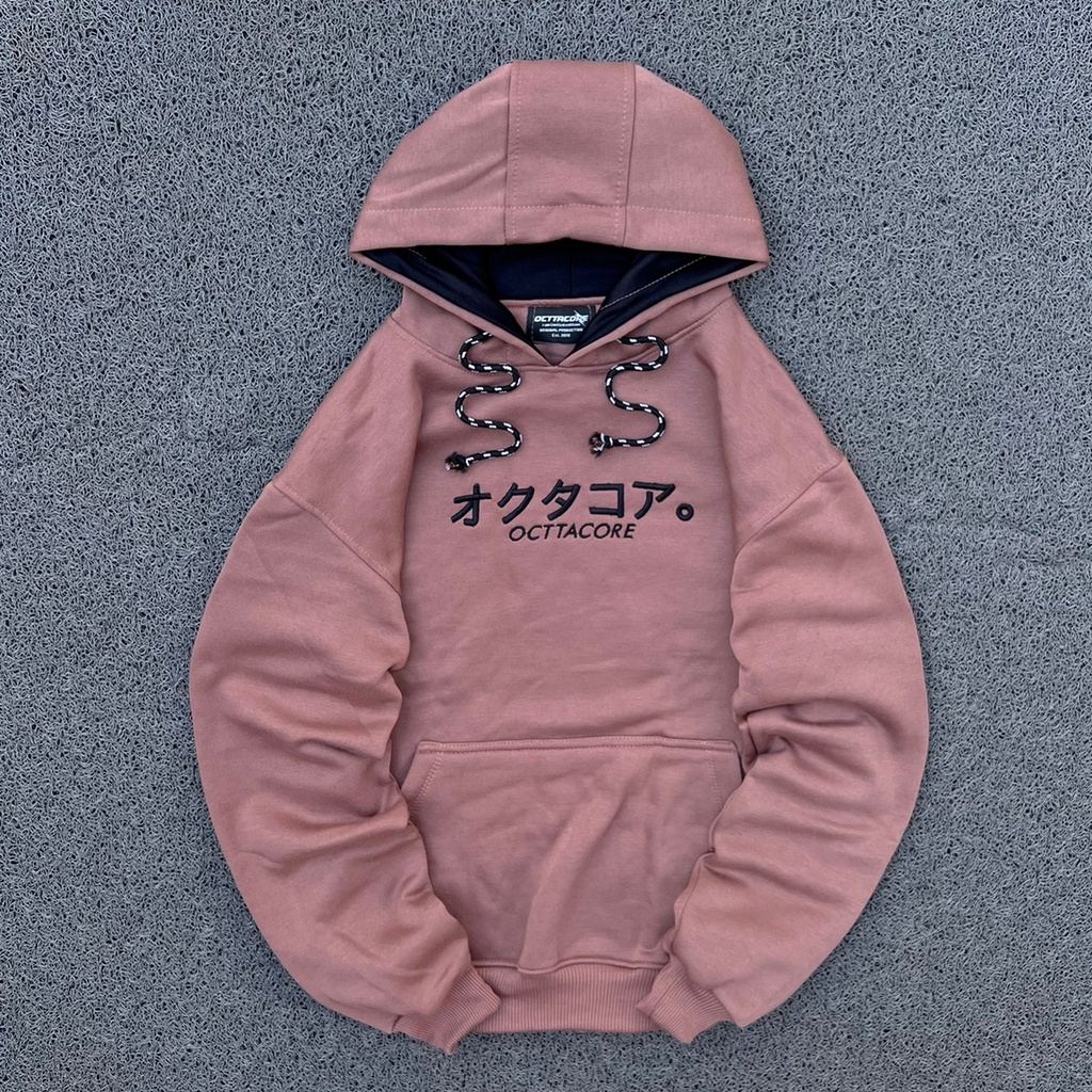 Jaket Hoodie Octaacore Motif Aesthetic Japan Pria Wanita Premium Bahan Fleece Tebal / Hodie Pria Distro