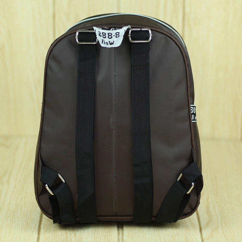 Tas Smp Anak Perempuan Ransel Sekolah Gendong Longcem Coklat Korean Stylish Backpack Mini Murah Cantik