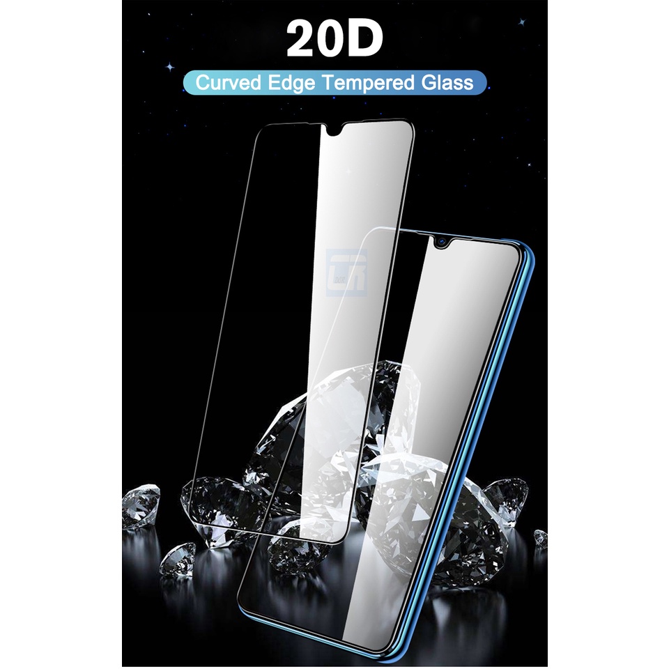 Pelindung Layar Tempered Glass 20D Untuk OPPO A5 A9 2020 A91 A72 A52 A53 Reno 2z 2 Z 4 Realme 8 7 6 5 Pro