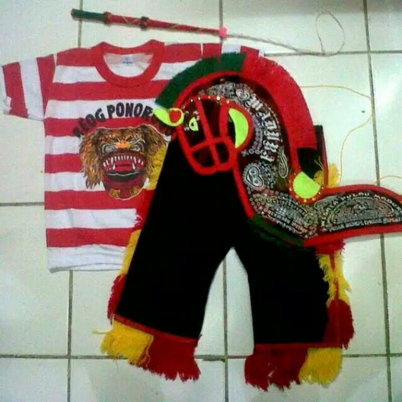 satu paket baju reog Ponorogo kostum ganongan