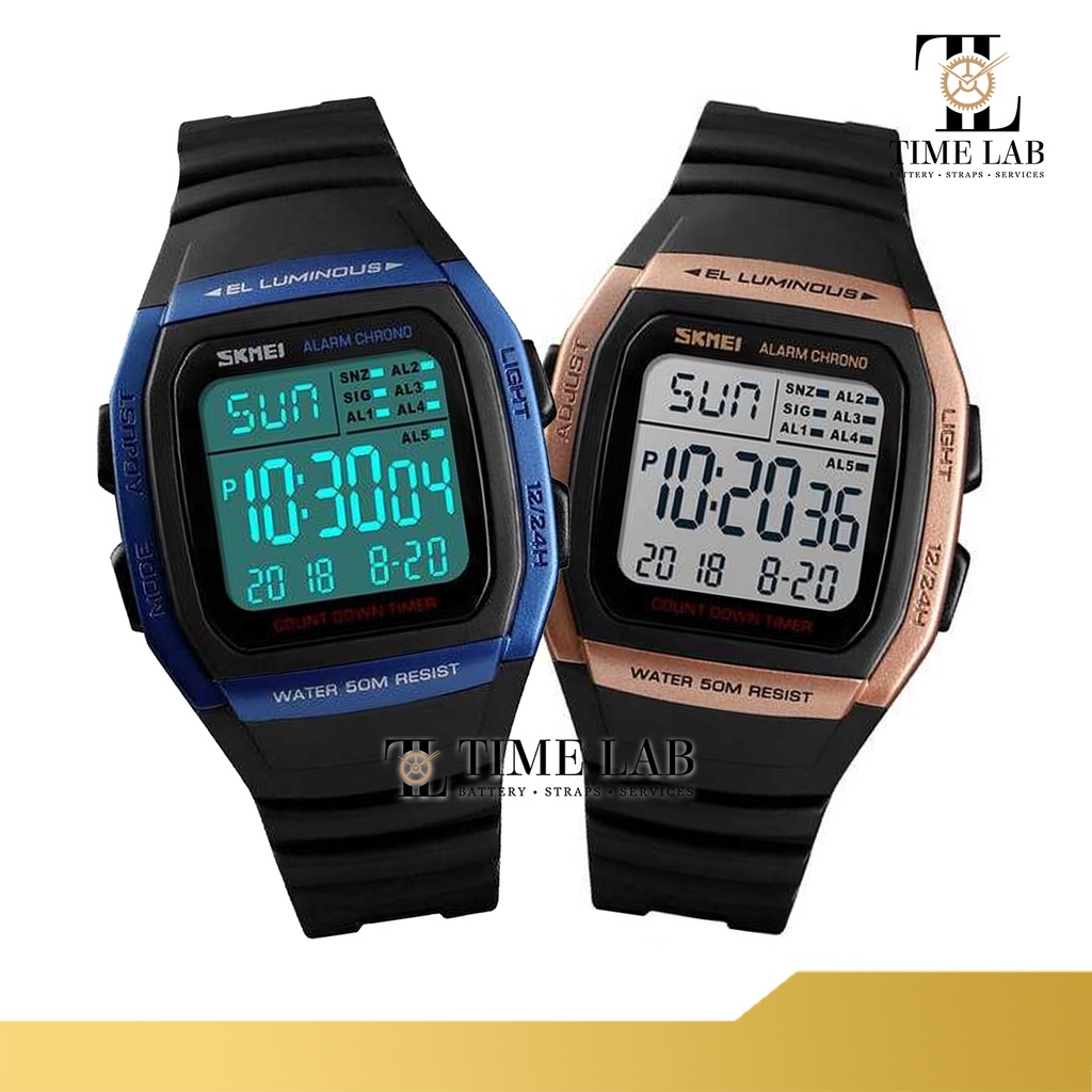 JAM TANGAN SKMEI ORIGINAL BERGARANSI SK1278 / SKMEI 1278 PRIA RUBBER