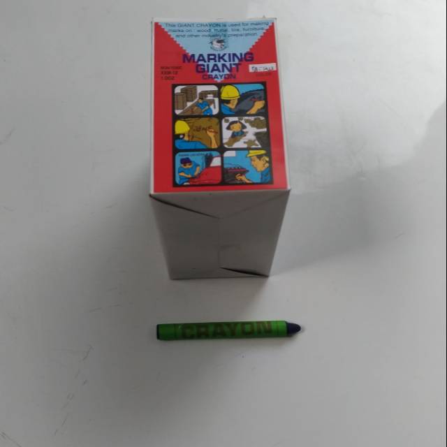 CRAYON GIANT  MARKING BIRU / HITAM /  MARKING CRAYON / CRAYON  GIANT /  CRAYON  KAYU