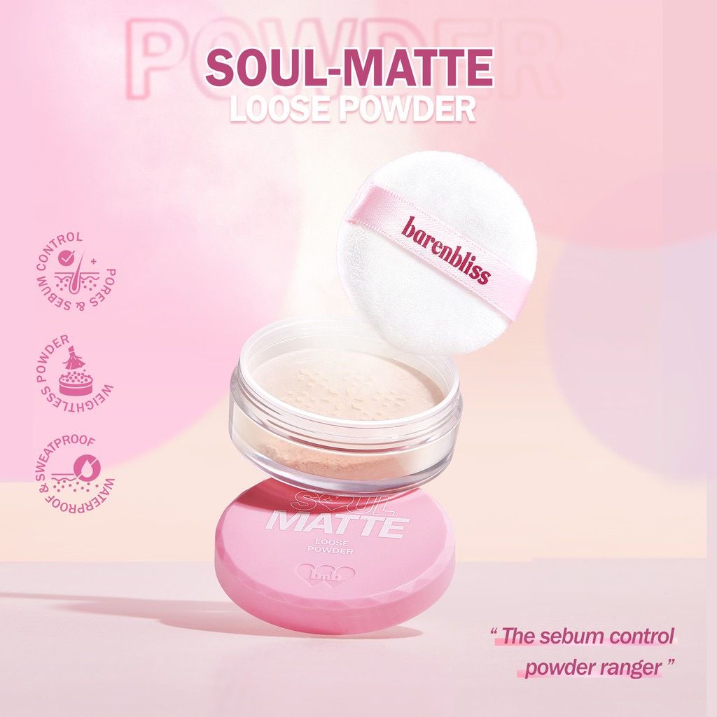 BPOM BNB barenbliss Soul-Matte Loose Powder Korea Bedak Tabur Kontrol Pori-pori &amp; Sebum