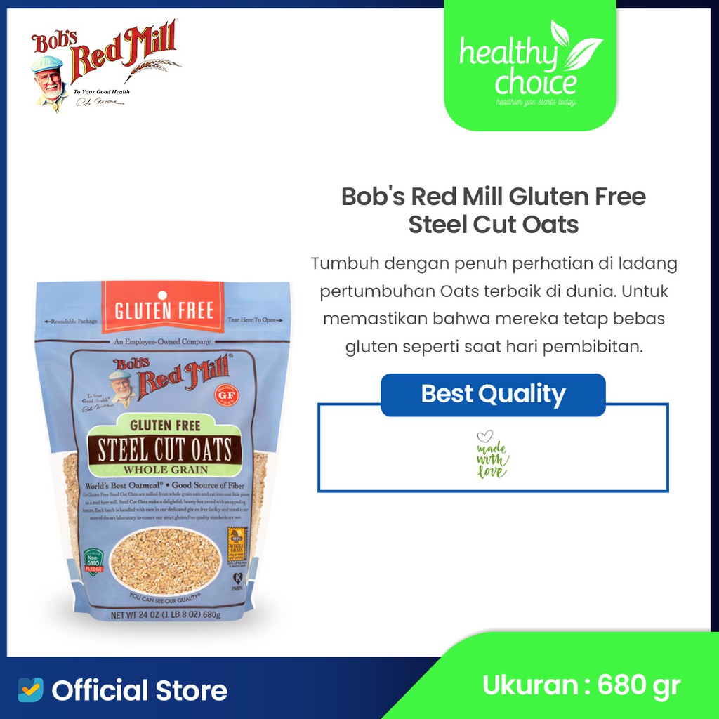 

Bob's Red Mill Gluten Free Steel Cut Oat 680 gr