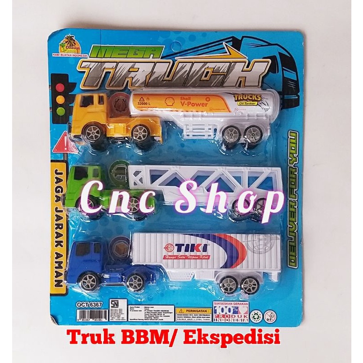 Mobil Mobilan Truk Ekspedisi Set isi 3Mobil Keren Mainan Anak Murah