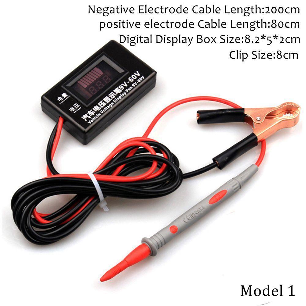 Top Otomotif LCD Digital Circuit Tester Tahan Lama 9-60V Pengukuran Yang Tepat Pemindai Sirkuit Power Probe