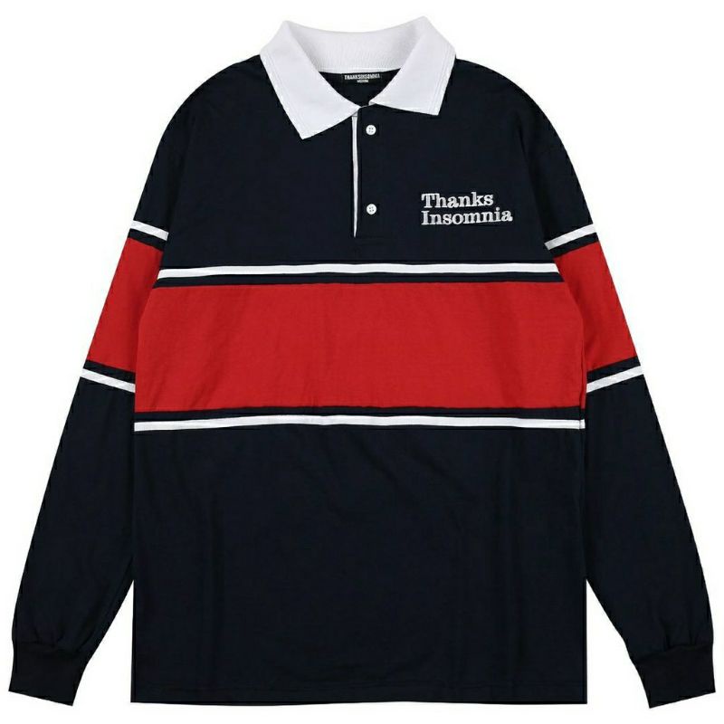 Rugby shirt Thanksinsomnia navy red