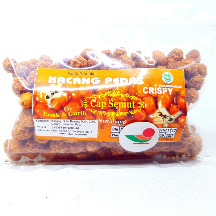 

CAP SEMUT KACANG PEDAS CRISPY 150gr | PEDES ASIN MANIS KHAS SURABAYA