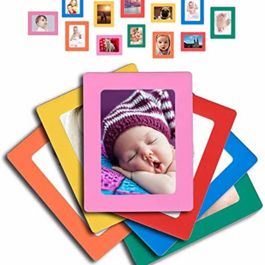 Photo Frame Magnet Kulkas Dekorasi Interior Foto Keluarga Bayi Memo