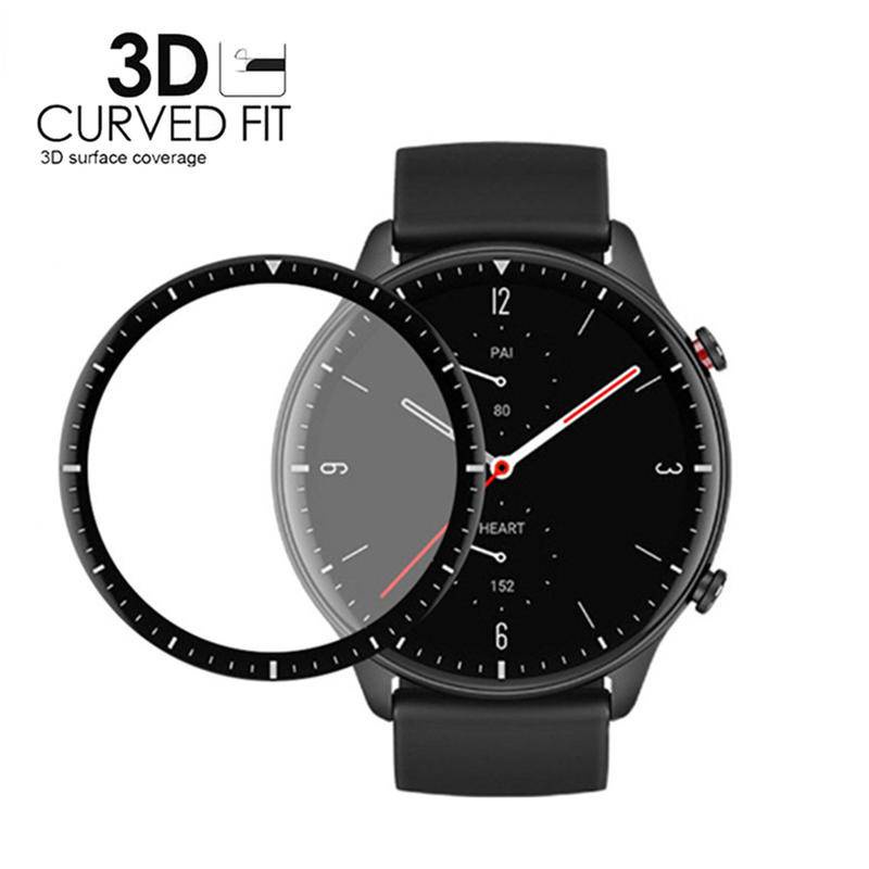 Pelindung Layar 3D Curved Full Edge HD Anti Blue ray Untuk Smartwatch Huami Amazfit GTR 3 Pro Amazfit GTS 3