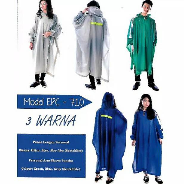 Jas Hujan Poncho Lengan FUNTASTIC 703 Elmondo