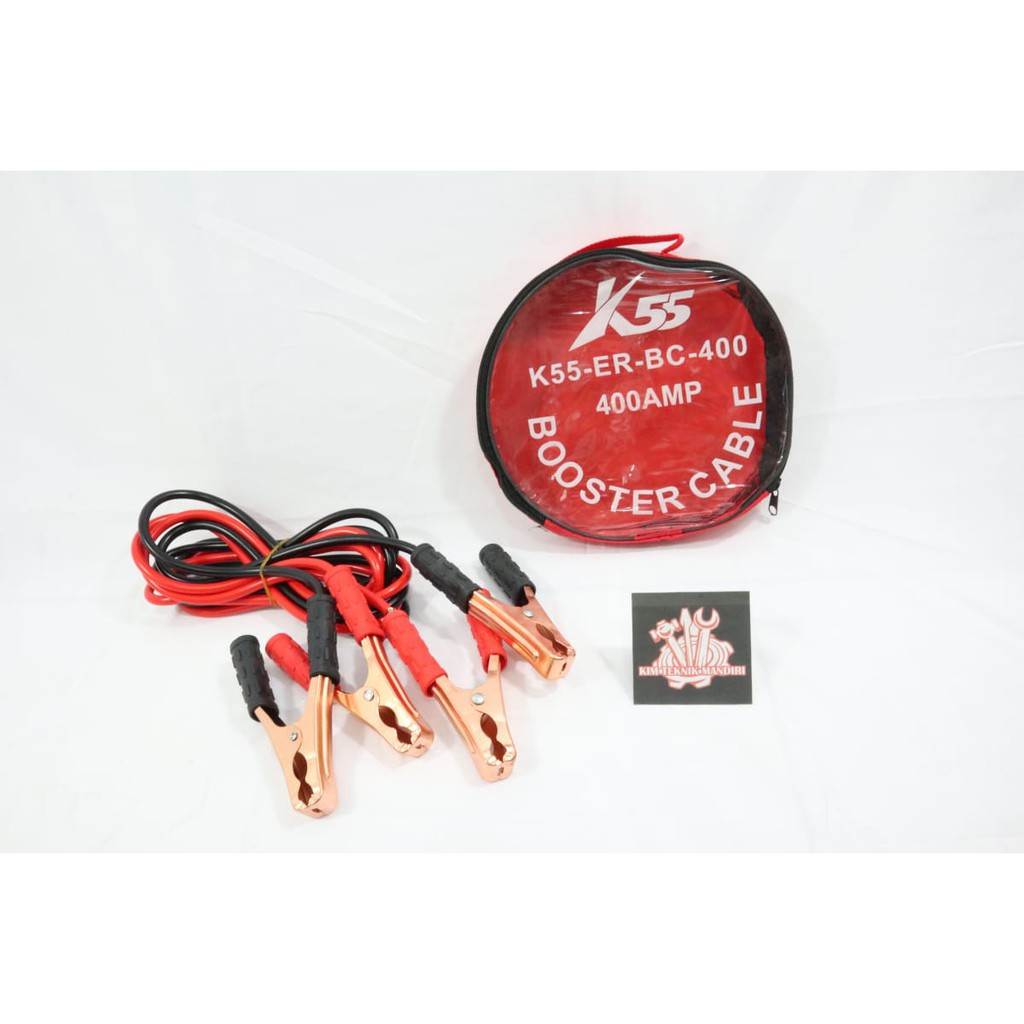 K55 BOOSTER CABLE KABEL JUMPER AKI MOBIL 400AMP - K55 K55-ER-BC-400 KABEL JUMPER AKI 400AMP