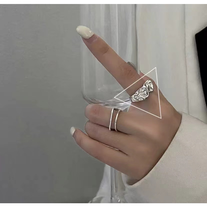 Women Metal Fashion Asymetric Ring 2824