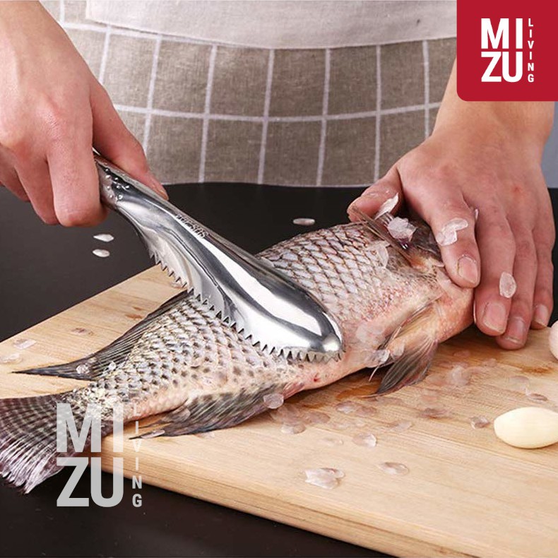 PIRANHA Fish Scaler Alat Pembersih Sisik Perut Insang Ikan JUMBO Stainless Steel