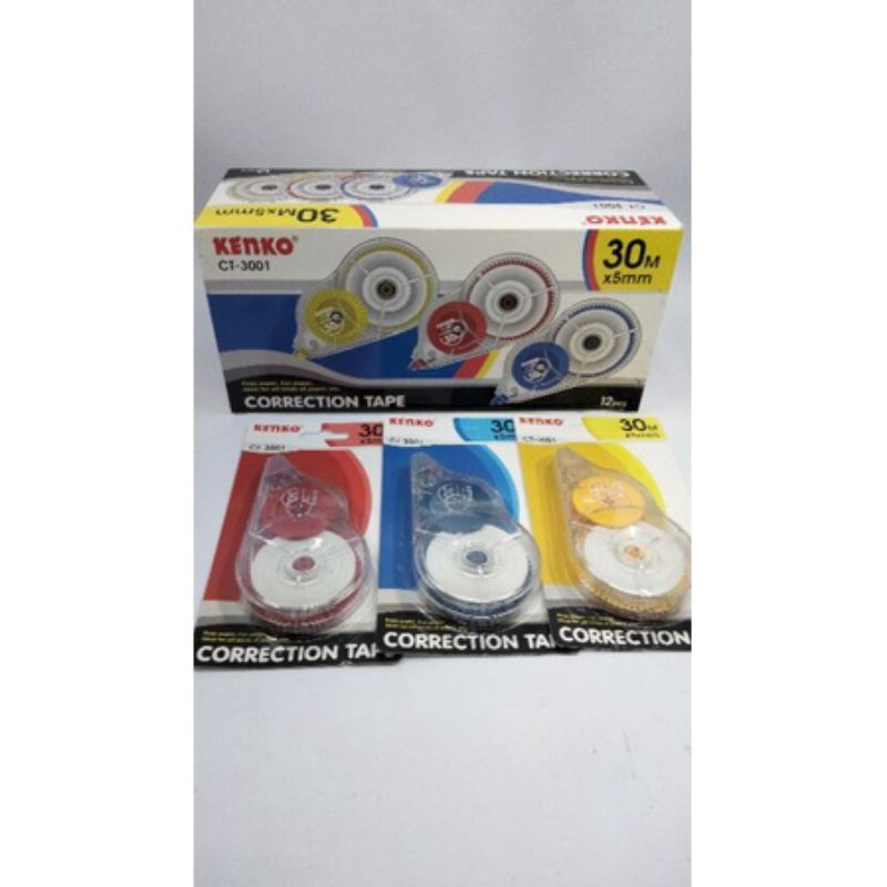 

Correction Tape/Stipo Kertas Kenko CT-3001